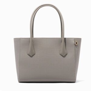Dagne Dover Signature Tote in Bleecker Blush Laptop Bag Vegan Leather Trim